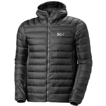 Chaqueta outdoor Helly Hansen Verglas Down Hybrid Hood 2.0 para hombre, color negro, tamaño Medium, abrigo aislante con capucha diseñado para máxima calidez
