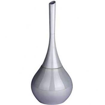 WC-Garnitur Flakon de Cerámica y Plástico Blanco con Cabezal Intercambiable de 6,5 cm - 17 x 42,5 cm