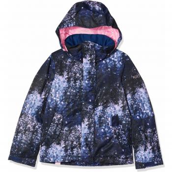 Roxy Jetty-Chaqueta para Nieve para Chicas, Niñas, Medieval Blue Sparkles, 12/L