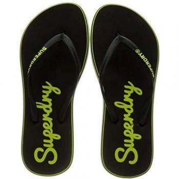 Superdry Rainbow Sleek Flip Flop, Chanclas para Mujer, Amarillo
