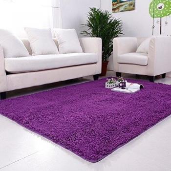 qwer Super Descuento! Carpet Lounge multifunción mesa de café alfombras dormitorio cama y la absorción de agua y antideslizante ,140*200 cm, Púrpura