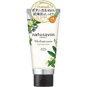 Kose Softymo Natu Savon Select Washing Cream - 130g (Apple & Jasmine)