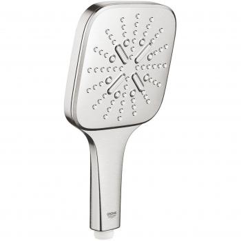 Ducha de Mano Rainshower SmartActive 130 Cube con 3 Chorros y Limite de Flujo 9,5 l/min - Supersteel