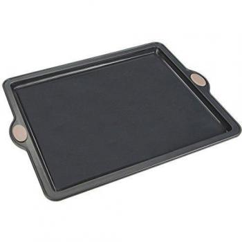LEVIVO Molde de Horno de Silicona para Tartas Planas, Bases de Pizza y Pasteles, Gris, 25.5 cm