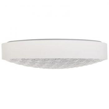 Lámpara de techo LED moderna Arli, forma redonda, metal blanco, 1731 lm