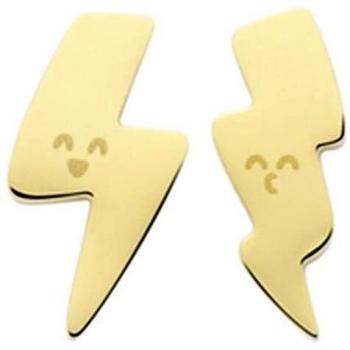Pendientes Mr. Wonderful Power WJ10105 dorados para mujer con forma de rayo
