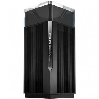 ASUS ZenWiFi Pro ET12 Sistema WiFi 6E Mesh Tribanda (2.4GHz/5GHz/6GHz), Pack de 2, Negro, Velocidad hasta 11 Gbps, Interno