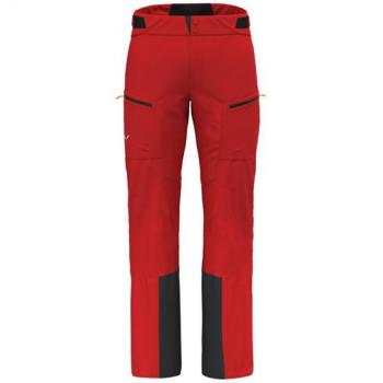 Pantalón Salewa Sella 3L Powertex para hombre - Rojo Negro - Talla XXL