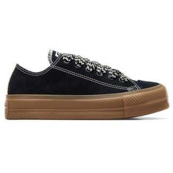 Zapatillas Converse Chuck Taylor All Star Lift Plataforma Suede Marrón 38