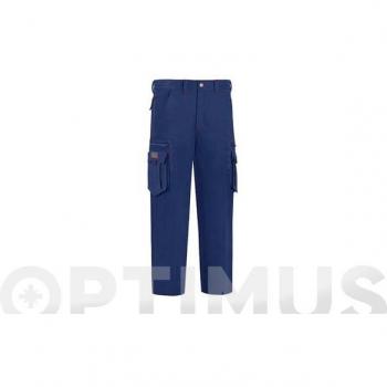 Pantalón de Trabajo Stretch Multicremalleras Marino Talla 46