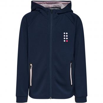 LEGO Wear Girl Sabrine 602-Sportliche Sweatjacke mit Kapuze, Sudadera para Niñas, Blau
