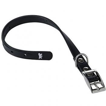 Feplast 78001817 Collar de Goma Técnica para Perros Ergoflex Cf18/37, Hipoalergénico y Atóxico, Lavable, Sistema de Regulación Mediante Orificios, A: 27 x 37 Cm - B: 18 Mm Negro