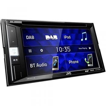 JVC KW-V255DBT - Radio de Coche con DVD, Color Negro