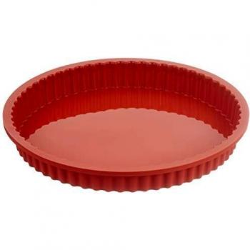 Molde de Silicona Silikomart SFT 424 para Crostata - Carbono, Rojo