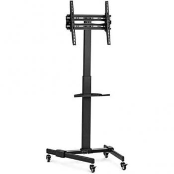 Soporte para Televisor Móvil - Máx. 55 - Inclinable y Pivotante - Altura Ajustable - Capacidad 35 kg
