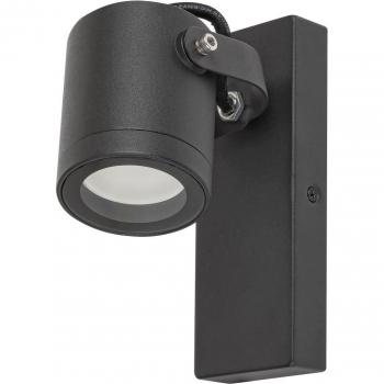 Aplique de Pared Exterior Elva de Aluminio y Cristal con Cabeza Orientable GU10 IP44