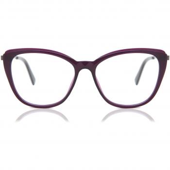 Cat Eye Montura Completa Plástico Purple Gafas Recetadas para Mujer - Gafas Anti-Azules - SmartBuy Collection
