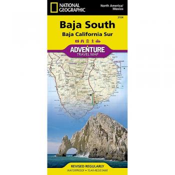 National Geographic Adventure Map: Baja South - Baja California Sur Map (Mexico)