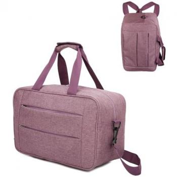 RAYKONG Bolsa de Cabina Convertible en Mochila 40x20x25cm Ryanair 10kg Equipaje de Mano Bolso Mochila de Cabina Vueling - Negro/AzulMarino/Rosa/Morado/Rojo/