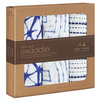 ADEN + ANAIS Pack de 3 muselinas de bambú indigo silky soft