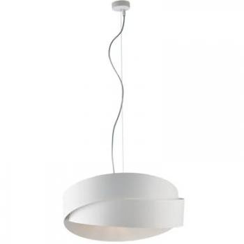 Lámpara de suspensión moderna Astro 2 luces hierro lacado blanco con cable ajustable