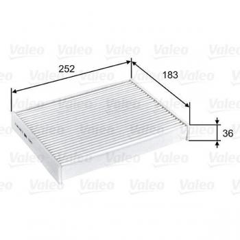 Filtro de habitáculo VALEO 715803, filtro de aire para el compartimento del pasajero, diseñado para mejorar la calidad del aire en el interior del vehículo, compatible con múltiples modelos de automóviles, fácil instalación y alto rendimiento en fi