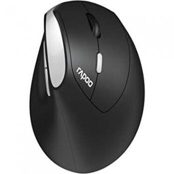 Ratón Ergonomico Inalámbrico Rapoo EV250, Negro, 1600 DPI