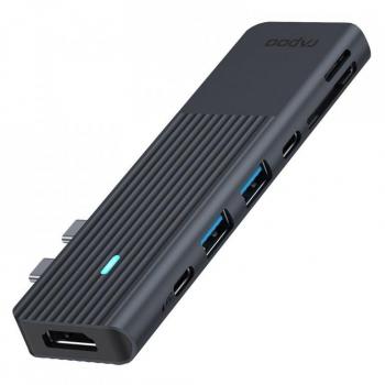 Adaptador multipuerto USB-C Rapoo UCM-2003