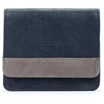 Cartera de piel azul para hombre de Pikolinos - Modelo exclusivo con múltiples compartimentos