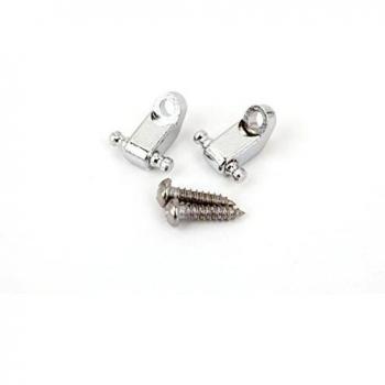 Fender Chrome String Guides for Stratocaster - 2-Pack Guitar Replacement Parts