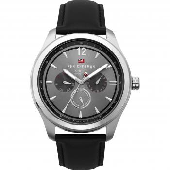 Ben Sherman Men's Sugarman Multi-Function Quartz Watch with Leather Strap (43mm)