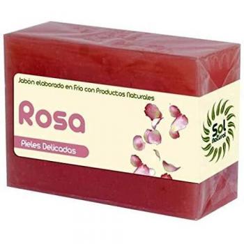 SOLNATURAL JABON DE Rosa PETALOS 100 g, Estándar, Único