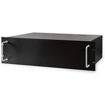 Rack 480 mm (19) en color negro, Carcasa vacía para montaje de 3 HE, incluye kit de instalación