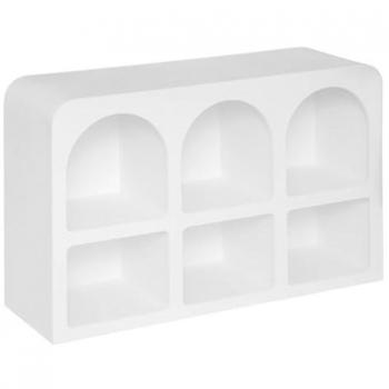 Mueble de 6 nichos Soleya en Madera Blanca 110x71,5 cm