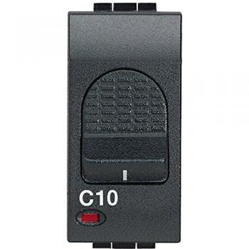 Interruptor automático Livinglight 10 A 1 módulo Antracita L4301/10