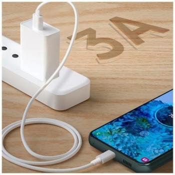 Cable de Carga Rápida USB-C a USB-C 3A 1.8m Original Samsung EP-DW767JWE Blanco