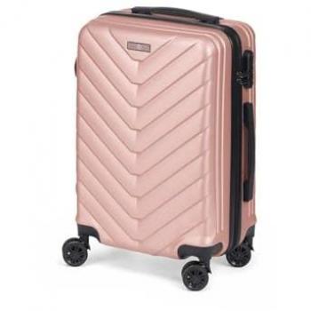 Maleta de Cabina Rosa 38 x 57 x 23 cm Trolley Ligera y Resistente Diseño Escamas ABS
