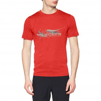 CMP – Camiseta para Hombre, Todo el año, USB 3, Hombre, Color Ferrari Mel, tamaño Extra-Large