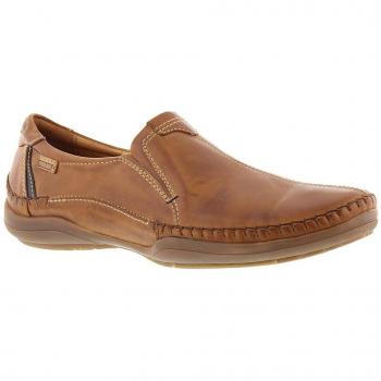 Pikolinos San Telmo Brandy Calfskin Leather Men's Slip-On Loafers