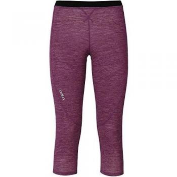 Odlo Pants 3/4 Revolution TW Warm Pantalones, Mujer, Morado-Magenta Purple Melange, Extra-Large
