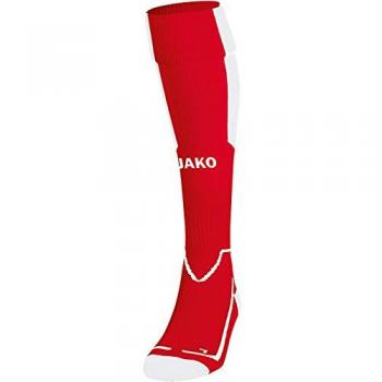 Jako – Medias deportivas Lazio, todo el año, unisex, color Varios colores - rojo / blanco, tamaño large
