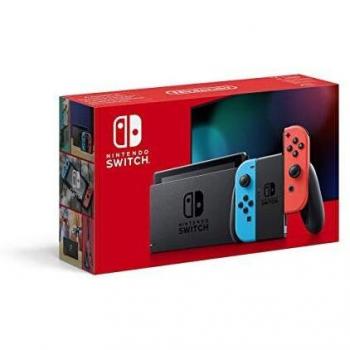 Nintendo Switch - Consola Estándar, Color Azul Neón/Rojo Neón