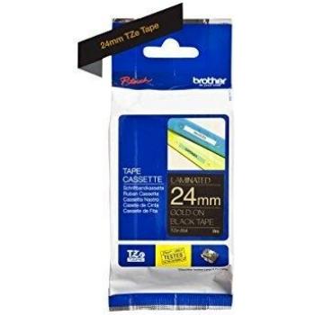 Brother TZE354 - Cinta, Color Dorado y Negro