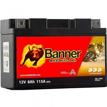 Batería Banner Bull GEL 12V 8Ah para Moto GT9B-4