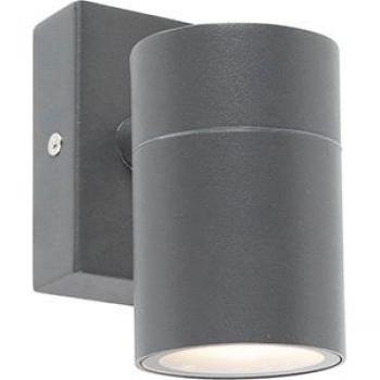 Aplique exterior antracita IP44 moderno - SOLO, acero inoxidable, cilíndrico, adecuado para LED, máximo 1 x 35 Watt