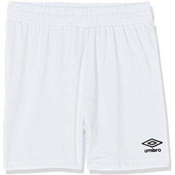 UMBRO King Jnr Pantalones de Fútbol, Niños, Blanco
