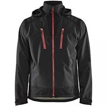Chaqueta Softshell Repelente al Agua T.4XL - negro/rojo - Blaklader