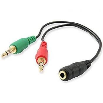 Ewent ec1642 cable de audio 015 m 35mm 2 x 35mm negro verde rojo