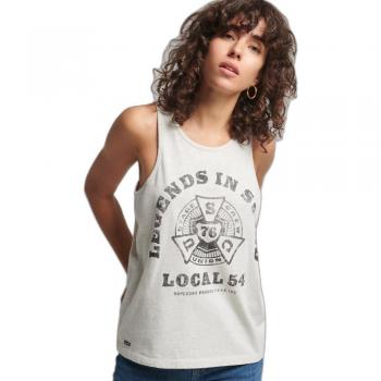Camiseta Sin Mangas Vintage Superdry Merch Store Mujer Queen Marl S