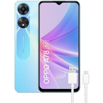 OPPO A78 5G 128GB/8GB RAM Dual SIM Pantalla 6.56 Azul + Cable USB 3.1 Type-C
